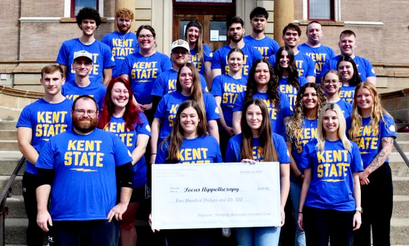 Kent State East Liverpool PTA students donate to Focus Hippotherapy